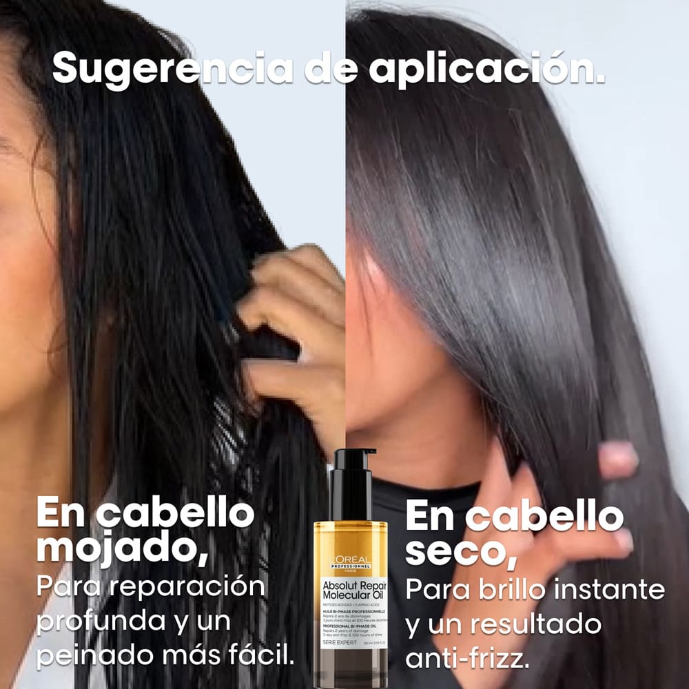 ACEITE BIF&Aacute;SICO ABSOLUT REPAIR MOLECULAR (ACEITE BIF&Aacute;SICO PARA CABELLO DA&Ntilde;ADO)